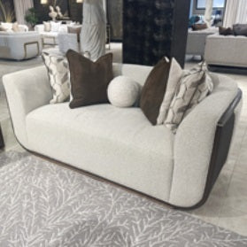 AICO Furniture West Kensington Loveseat Buff in Medium Espresso image