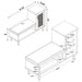 Teller 1-door Entryway Shoe Storage Cabinet Natural Oak - Visions in Furniture (La Mirada, CA)