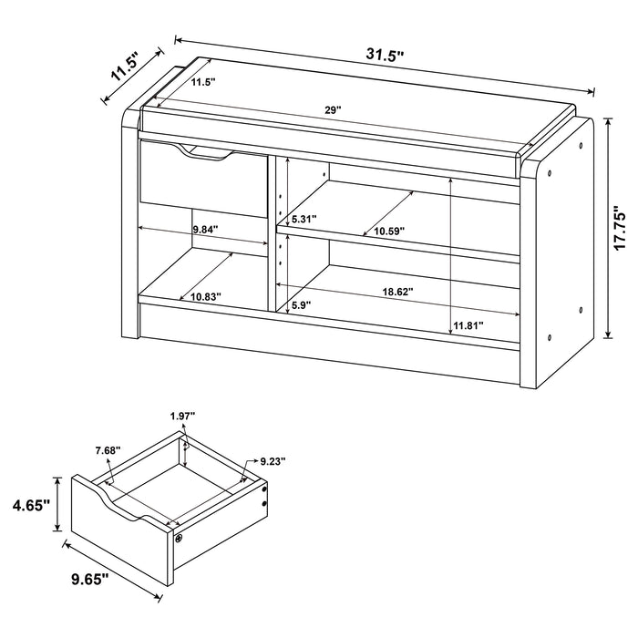 Arrington Shoe Cabinet - Visions in Furniture (La Mirada, CA)