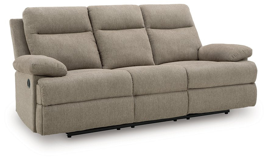 Side-Swipe Reclining Sofa with Drop Down Table - Visions in Furniture (La Mirada, CA)