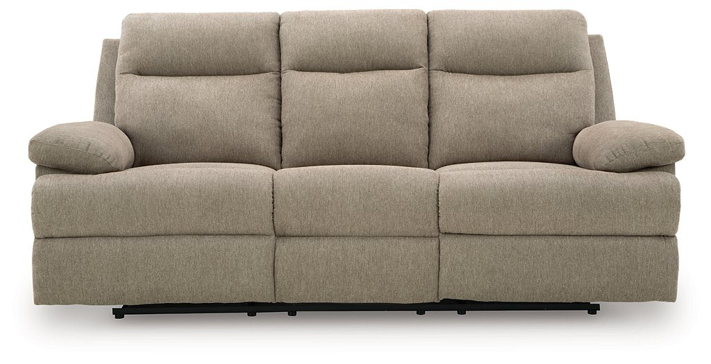 Side-Swipe Reclining Sofa with Drop Down Table - Visions in Furniture (La Mirada, CA)