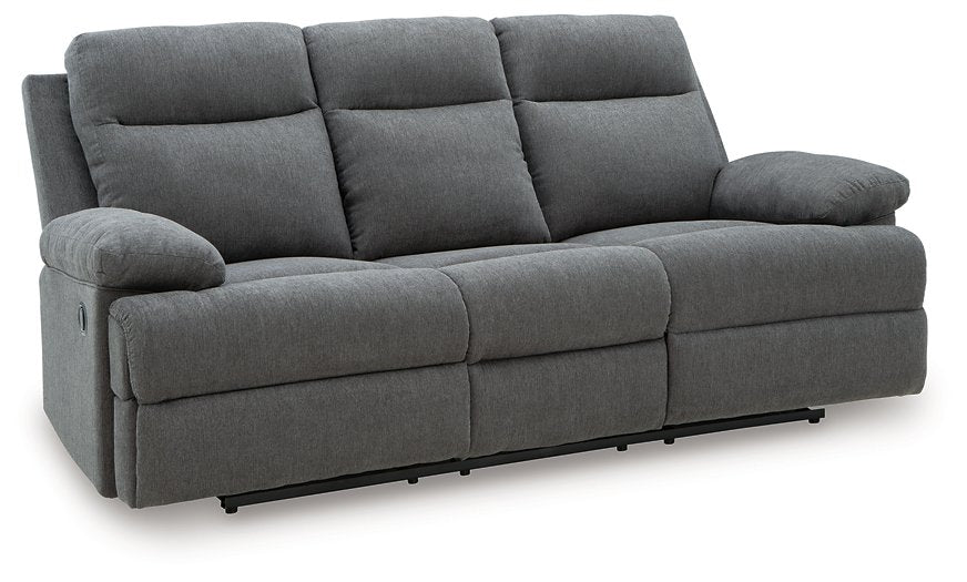 Side-Swipe Reclining Sofa with Drop Down Table - Visions in Furniture (La Mirada, CA)