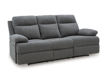 Side-Swipe Reclining Sofa with Drop Down Table - Visions in Furniture (La Mirada, CA)