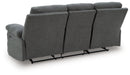 Side-Swipe Reclining Sofa with Drop Down Table - Visions in Furniture (La Mirada, CA)