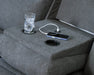 Side-Swipe Reclining Sofa with Drop Down Table - Visions in Furniture (La Mirada, CA)