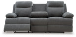 Side-Swipe Reclining Sofa with Drop Down Table - Visions in Furniture (La Mirada, CA)