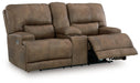 Beckley Place Power Reclining Loveseat with Console - Visions in Furniture (La Mirada, CA)