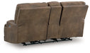 Beckley Place Power Reclining Loveseat with Console - Visions in Furniture (La Mirada, CA)