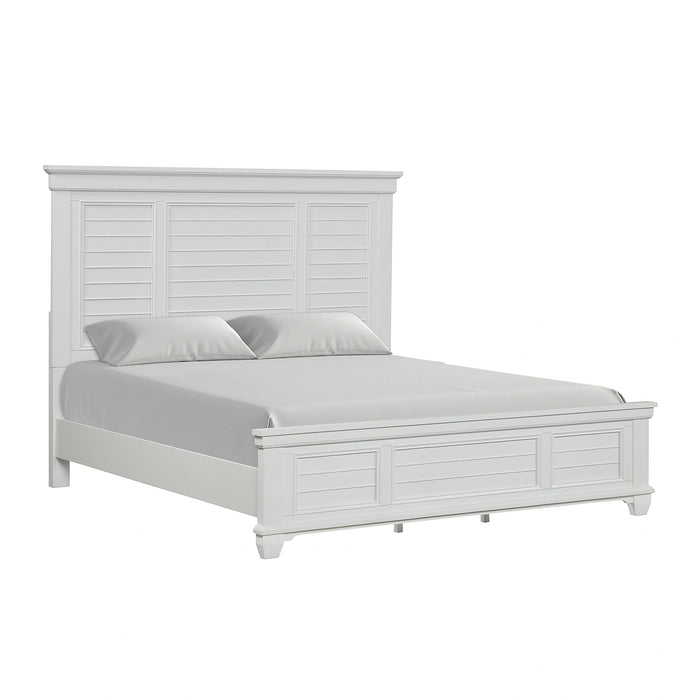 JAMESTOWN California King WK RAILS- WHITE