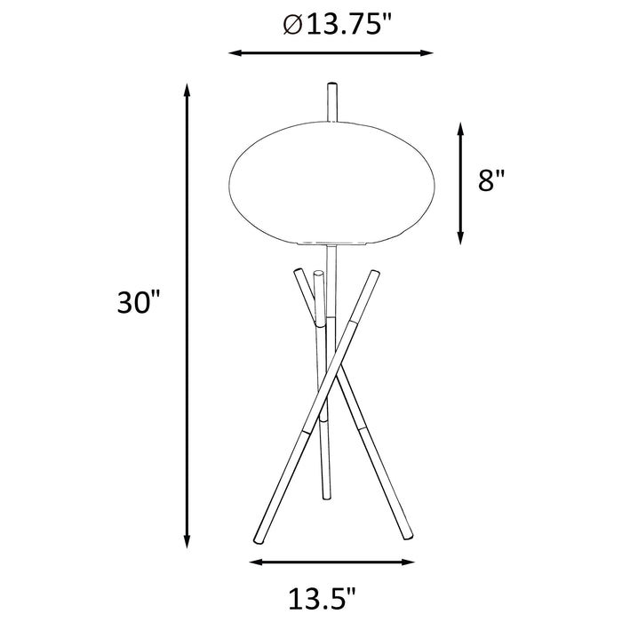 Layton Table Lamps - Visions in Furniture (La Mirada, CA)