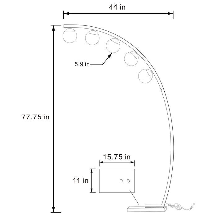 Cody Floor Lamp - Visions in Furniture (La Mirada, CA)