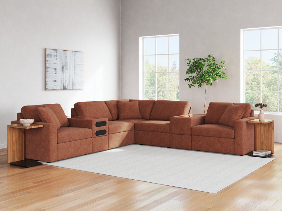 Modmax Balanced Sectional with Audio and Storage Consoles - Visions in Furniture (La Mirada, CA)