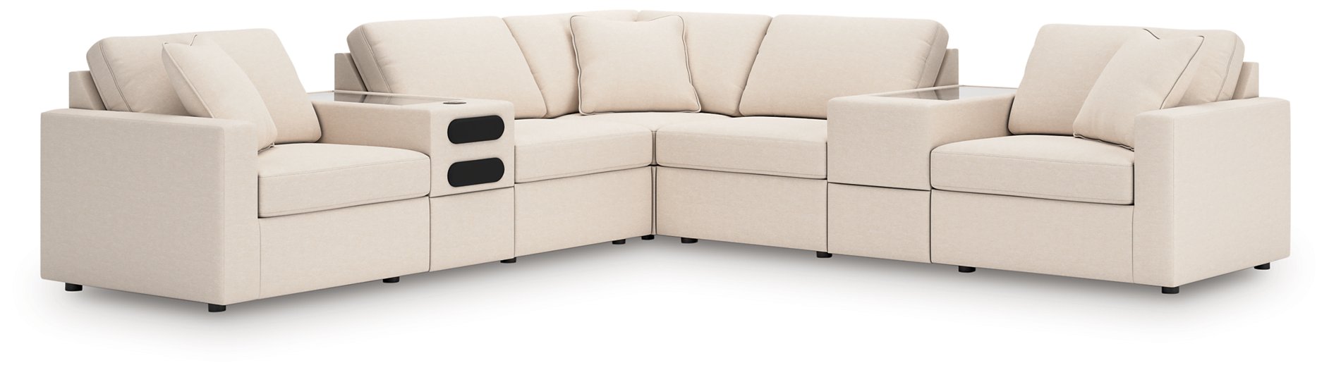 Modmax Balanced Sectional with Audio and Storage Consoles - Visions in Furniture (La Mirada, CA)