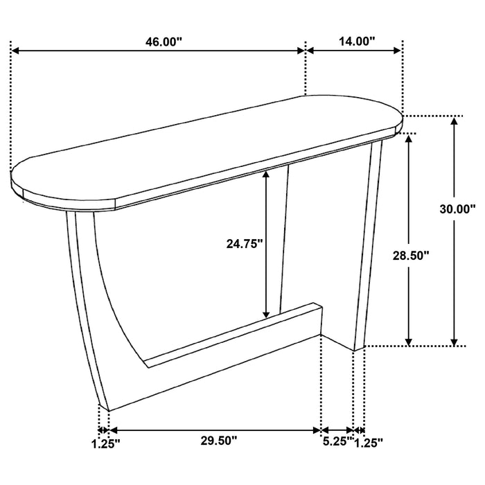 Fletcher Console Table - Visions in Furniture (La Mirada, CA)