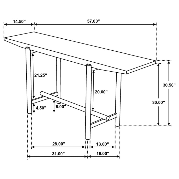 Darius Console Table - Visions in Furniture (La Mirada, CA)