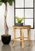 Antonio Round Rattan Tray Top Accent Table Black - Visions in Furniture (La Mirada, CA)