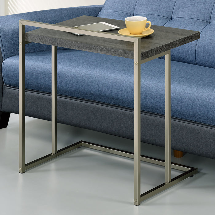 Dani Rectangular Snack Table with Metal Base - Visions in Furniture (La Mirada, CA)