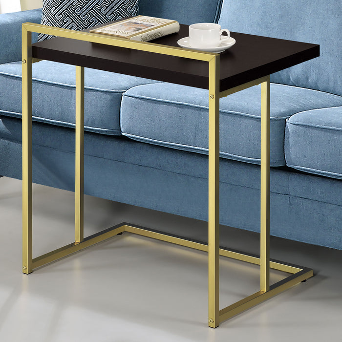 Dani Rectangular Snack Table with Metal Base - Visions in Furniture (La Mirada, CA)