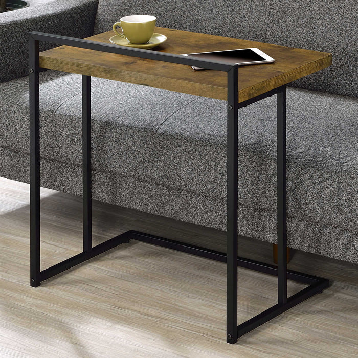Dani Rectangular Snack Table with Metal Base - Visions in Furniture (La Mirada, CA)