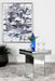 Elora Pedestal Square Top Accent Table Mirror - Visions in Furniture (La Mirada, CA)