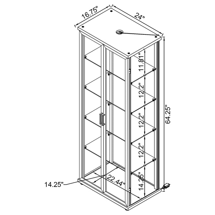 Aero Curio Cabinet - Visions in Furniture (La Mirada, CA)