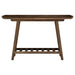 Ornelas 46-inch Console Table with Slatted Shelf Mango Brown - Visions in Furniture (La Mirada, CA)