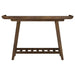 Ornelas 46-inch Console Table with Slatted Shelf Mango Brown - Visions in Furniture (La Mirada, CA)