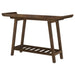 Ornelas 46-inch Console Table with Slatted Shelf Mango Brown - Visions in Furniture (La Mirada, CA)
