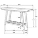 Ornelas 46-inch Console Table with Slatted Shelf Mango Brown - Visions in Furniture (La Mirada, CA)