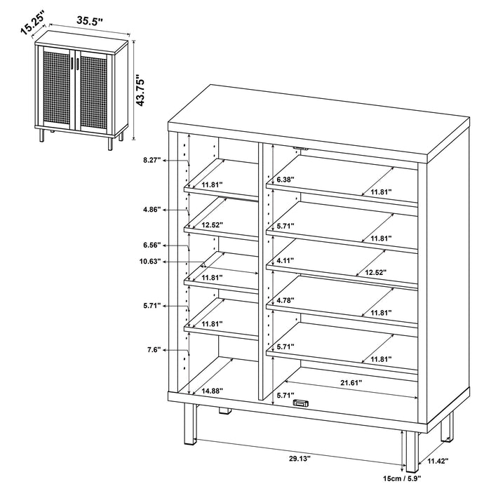 Teller Shoe Cabinets - Visions in Furniture (La Mirada, CA)