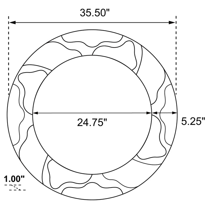 Dorinda Wall Mirror - Visions in Furniture (La Mirada, CA)