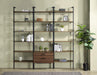 Owens 3-piece 96-inch Wall Mounted Bookshelf Set Walnut - Visions in Furniture (La Mirada, CA)