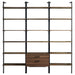 Owens 3-piece 96-inch Wall Mounted Bookshelf Set Walnut - Visions in Furniture (La Mirada, CA)