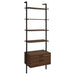Owens 3-piece 96-inch Wall Mounted Bookshelf Set Walnut - Visions in Furniture (La Mirada, CA)