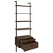 Owens 3-piece 96-inch Wall Mounted Bookshelf Set Walnut - Visions in Furniture (La Mirada, CA)