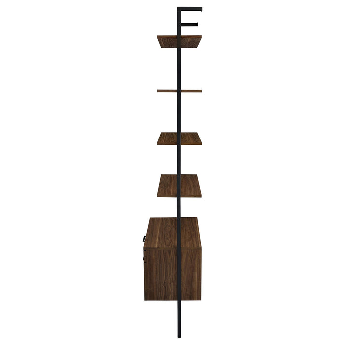 Owens 3-piece 96-inch Wall Mounted Bookshelf Set Walnut - Visions in Furniture (La Mirada, CA)