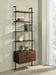 Owens 96-inch 4-shelf Storage Wall Bookshelf Walnut - Visions in Furniture (La Mirada, CA)