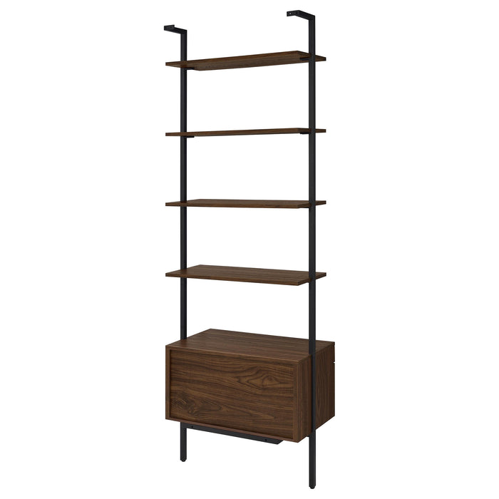 Owens 96-inch 4-shelf Storage Wall Bookshelf Walnut - Visions in Furniture (La Mirada, CA)