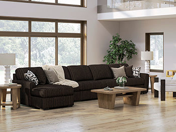 Midnight-Madness Sectional Sofa with Chaise - Visions in Furniture (La Mirada, CA)