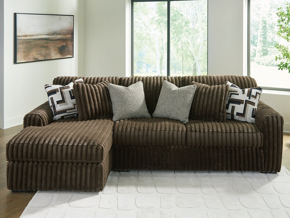 Midnight-Madness Sectional Sofa with Chaise - Visions in Furniture (La Mirada, CA)