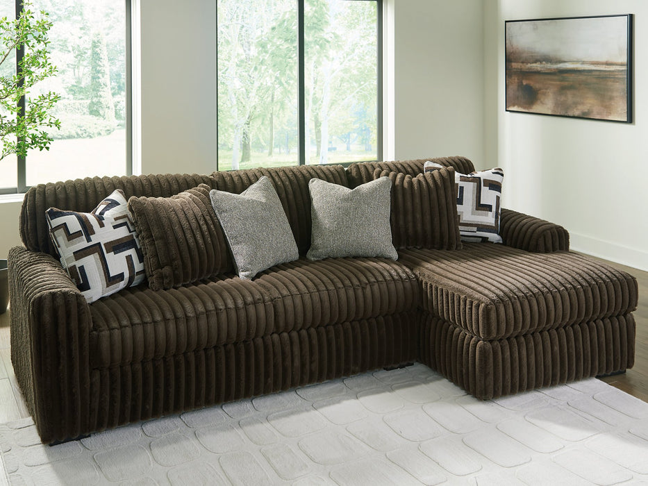 Midnight-Madness Sectional Sofa with Chaise - Visions in Furniture (La Mirada, CA)