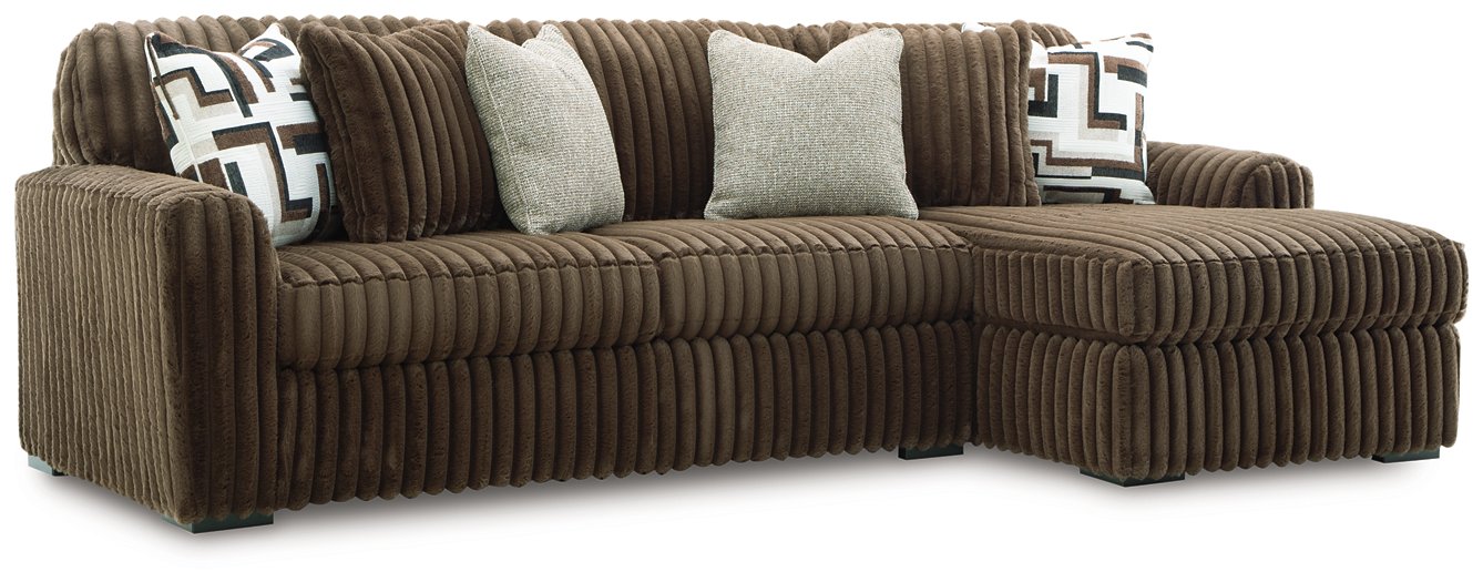 Midnight-Madness Sectional Sofa with Chaise - Visions in Furniture (La Mirada, CA)