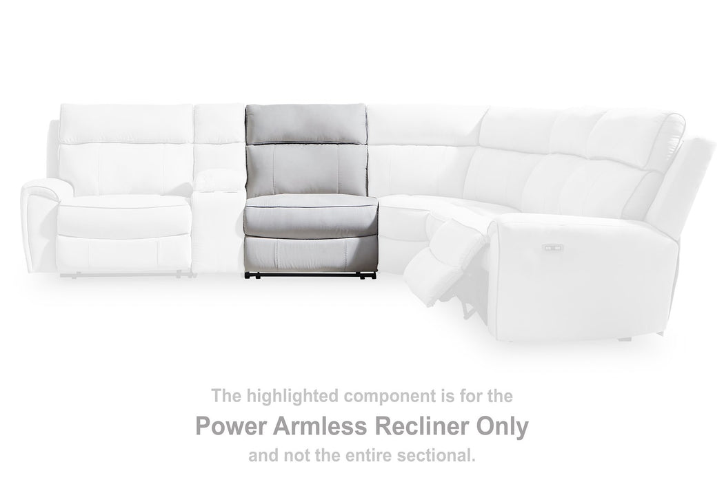Social Pointe Reclining Sectional with Storage Console - Visions in Furniture (La Mirada, CA)