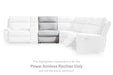 Social Pointe Reclining Sectional with Storage Console - Visions in Furniture (La Mirada, CA)