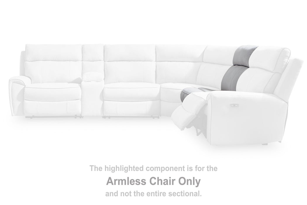 Social Pointe Reclining Sectional with Storage Console - Visions in Furniture (La Mirada, CA)