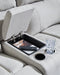 Social Pointe Reclining Sectional with Storage Console - Visions in Furniture (La Mirada, CA)