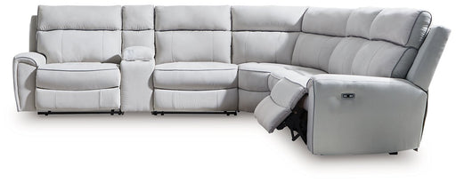Social Pointe Reclining Sectional with Storage Console - Visions in Furniture (La Mirada, CA)