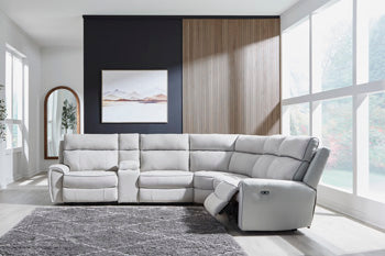 Social Pointe Reclining Sectional with Storage Consoles - Visions in Furniture (La Mirada, CA)