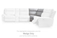 Social Pointe Reclining Sectional with Storage Console - Visions in Furniture (La Mirada, CA)
