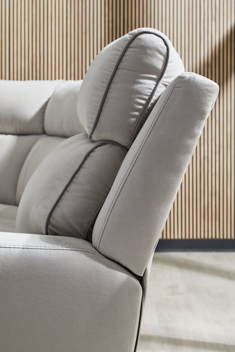 Social Pointe Reclining Sectional with Storage Console - Visions in Furniture (La Mirada, CA)